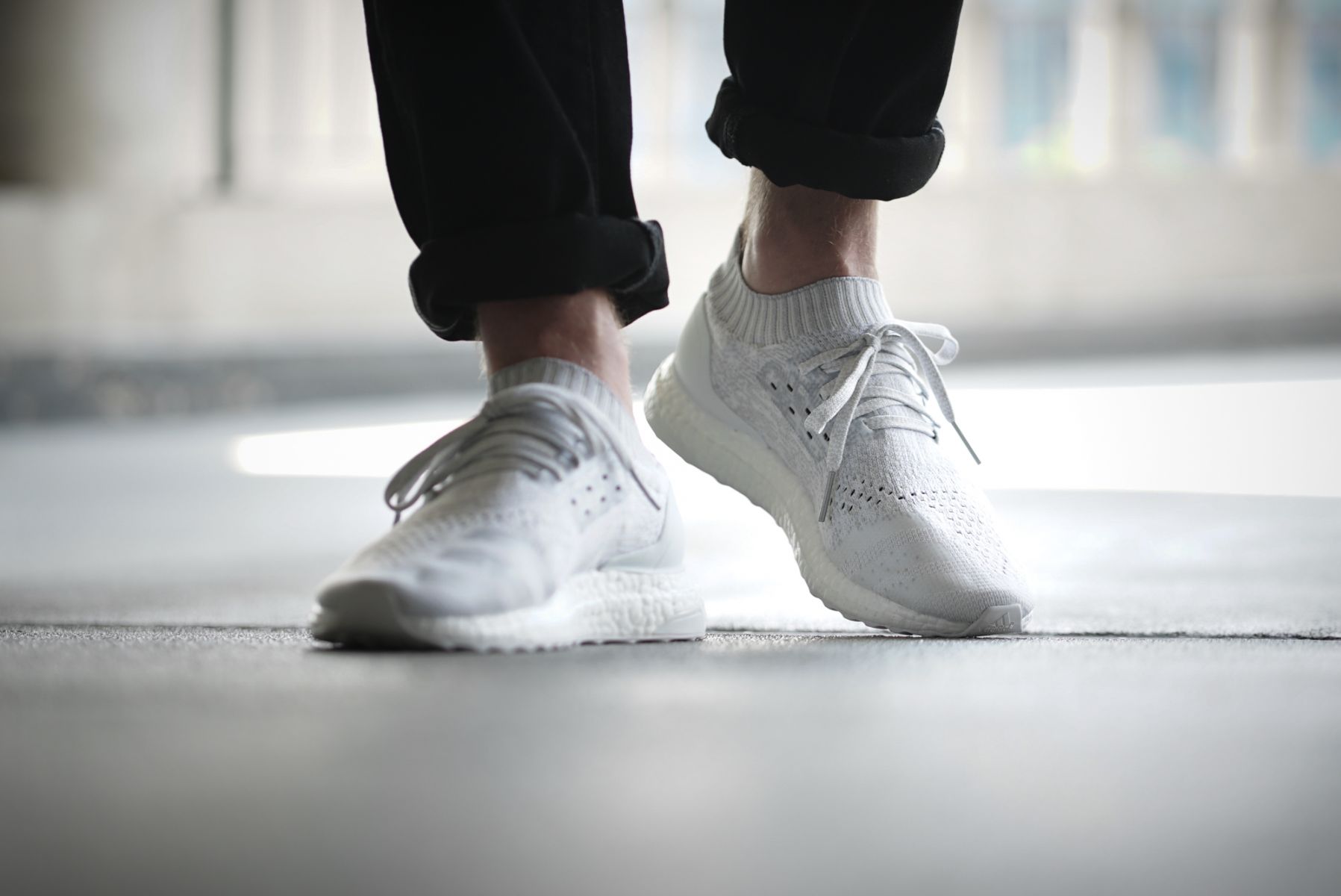 Adidas ultra boost uncaged best sale triple white